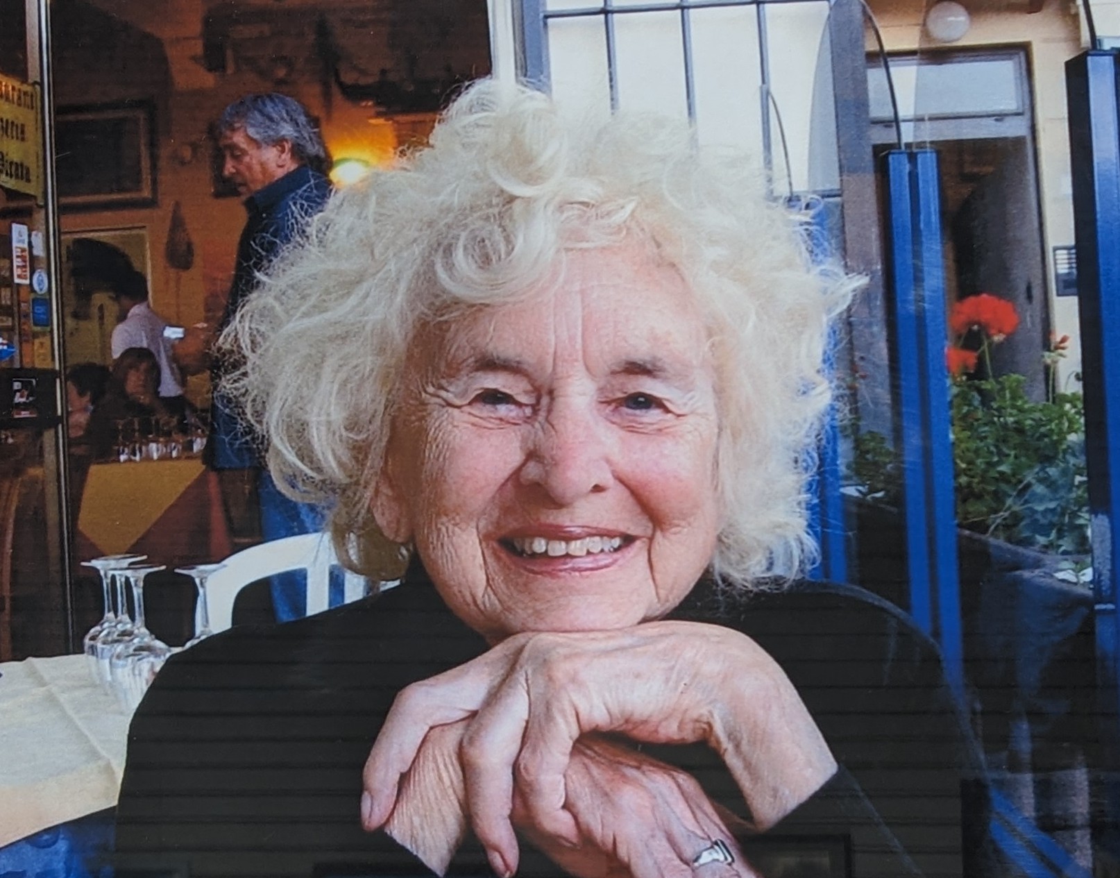 Photo of Author Mary Jane Parkinson at her home in El Cajon, California.