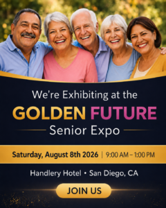 Golden Futures San Diego Event Flyer - We're Exhibiting